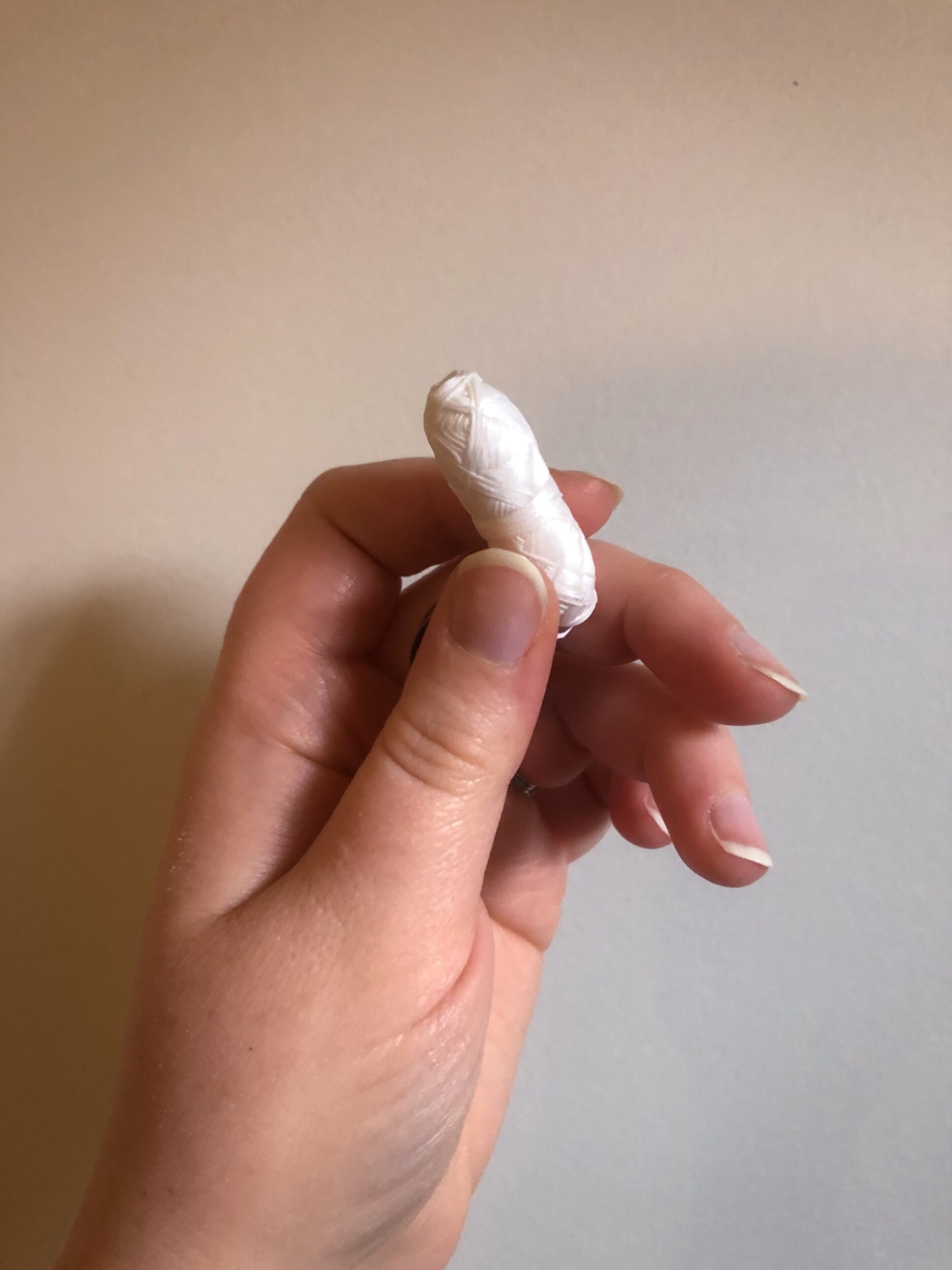 What the dental floss refills look like without the stainless steel canister.